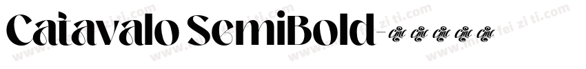 Catavalo SemiBold字体转换